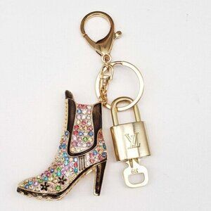 Authentic Louis Vuitton Lock & Key with unbranded Bagcharm, Keycharm, Keychain
